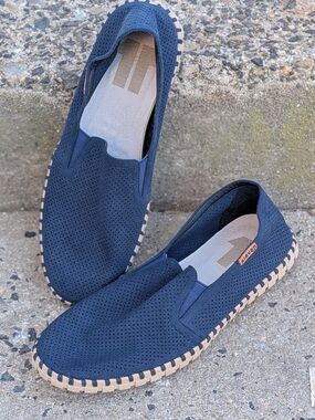 🔥Men's Navy Slip-On Loafers Size 9.5